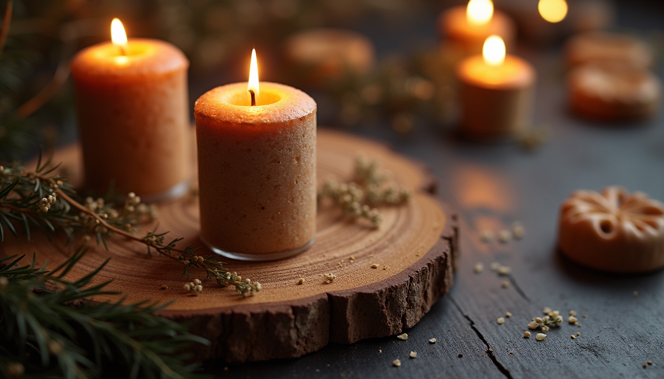 Icoana Sfântului Nectarie cu credincioși rugându-se și o candelă aprinsă